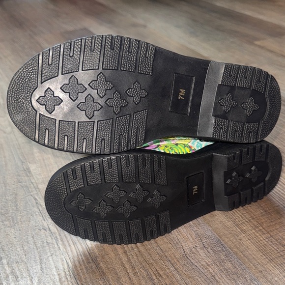 New! Current Mood Multicolor Graphic Combat Boots - Picture 3 of 3